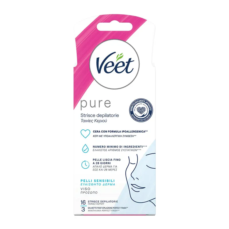 Pure Face Hair Removal Strips For Sensitive Skin