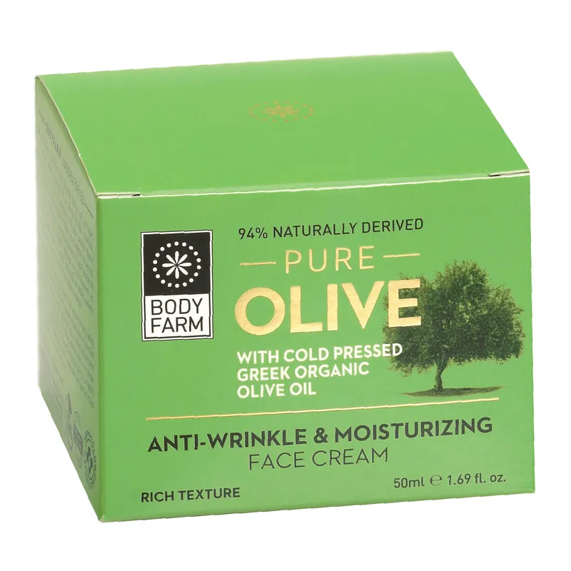 Pure Olive Antiwrinkle & Moisturizing Face Cream with Rich Texture