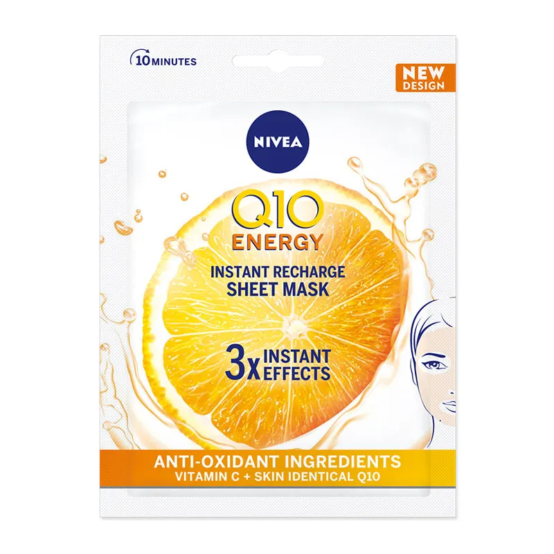 Q10 Energy Υφασμάτινη Μάσκα Αναπλήρωσης Ενέργειας