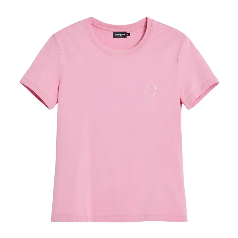 Blouse with rhinestones "D"