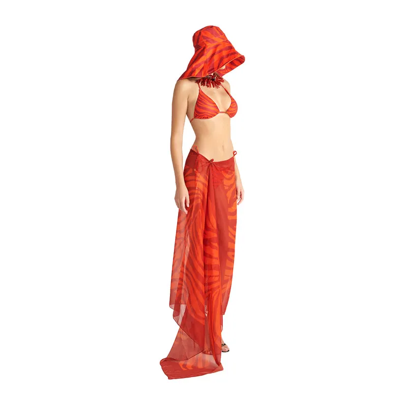Red Zebra pareo