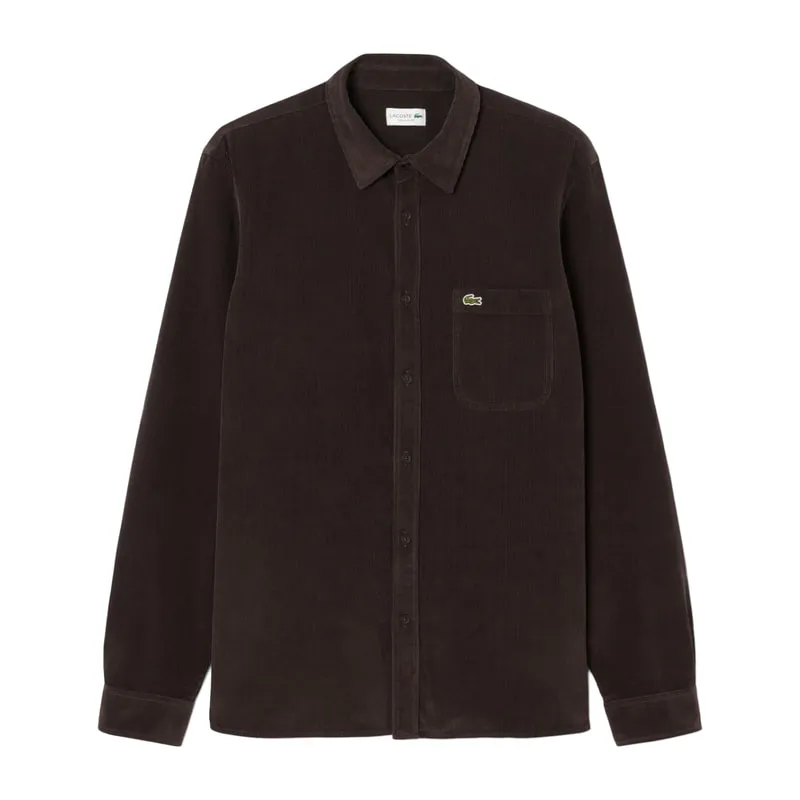 Men's regular fit corduroy shirt