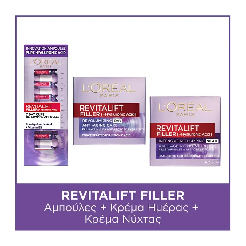 Revitalift Filler Hyaluronic Acid Ampoules & Day Cream