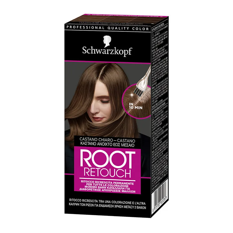 Root Retouch Permanent Color Kit Light to Medium Brown
