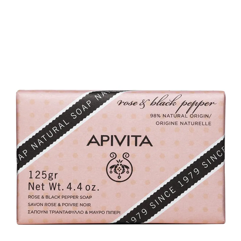 Rose & Black Pepper Soap with Exfoliating Properties
