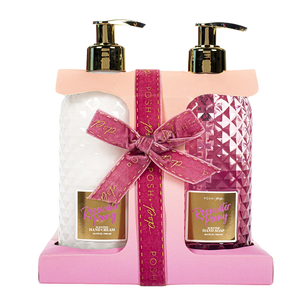 Rosewater Peony Scented Hand Care Set