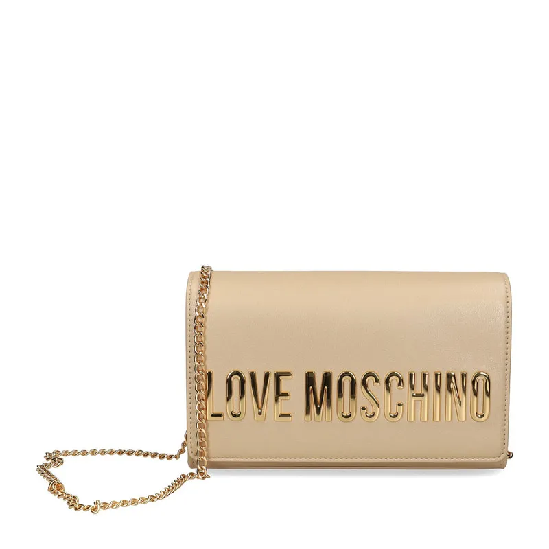Satchel bag with metal logo