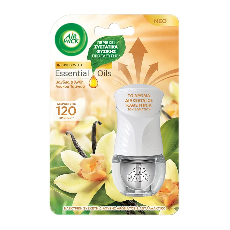 Scented Oil Electrical Plug Diffuser & Refill White Vanilla Bean
