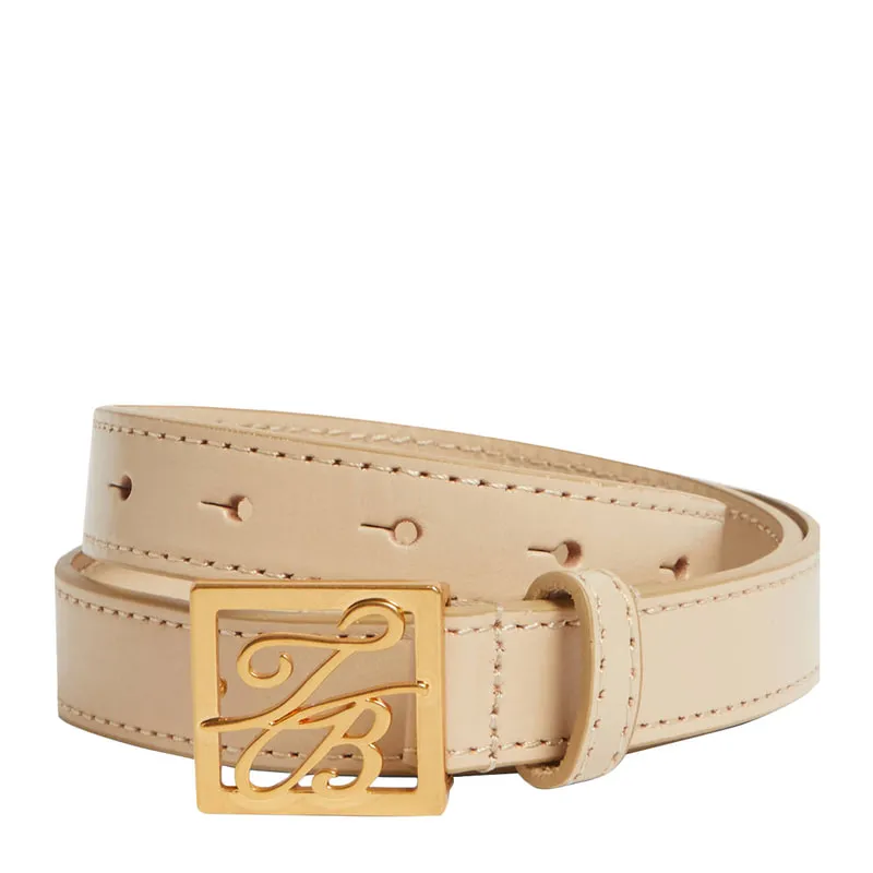 Women's Script leather belt