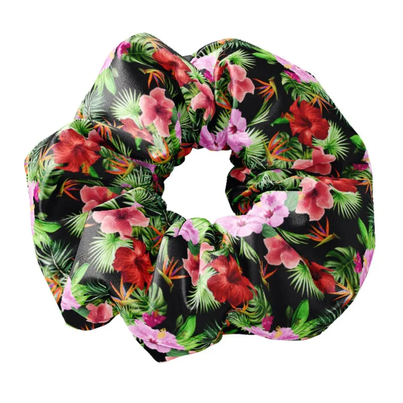 Scrunchie Ibiscus Black