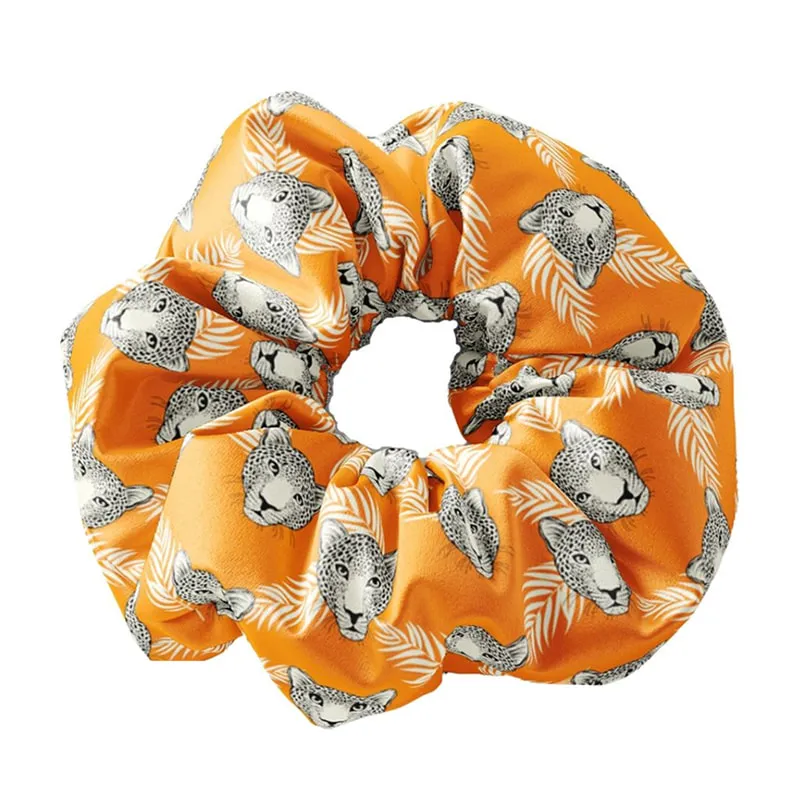 Scrunchie Leopard Orange Xxl