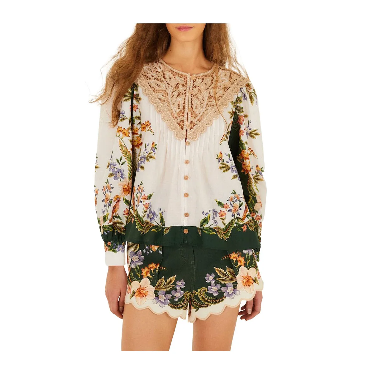 Sea garden blouse