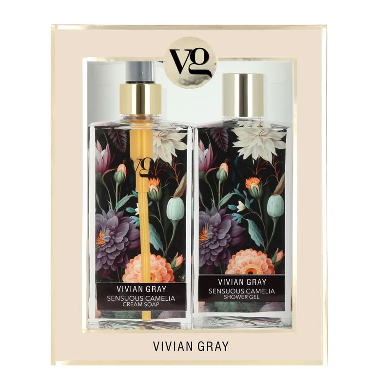 Sensational Sensuous Camelia Set – Shower Gel &  Hand Cream Soap