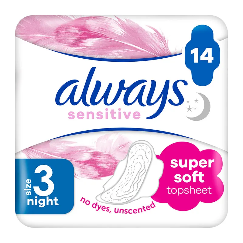 Sensitive Night Ultra Sanitary Towels Wings