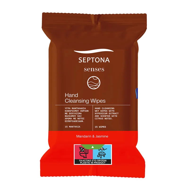 Septona Senses Hand Cleansing Wipes Mandarin & Jasmine