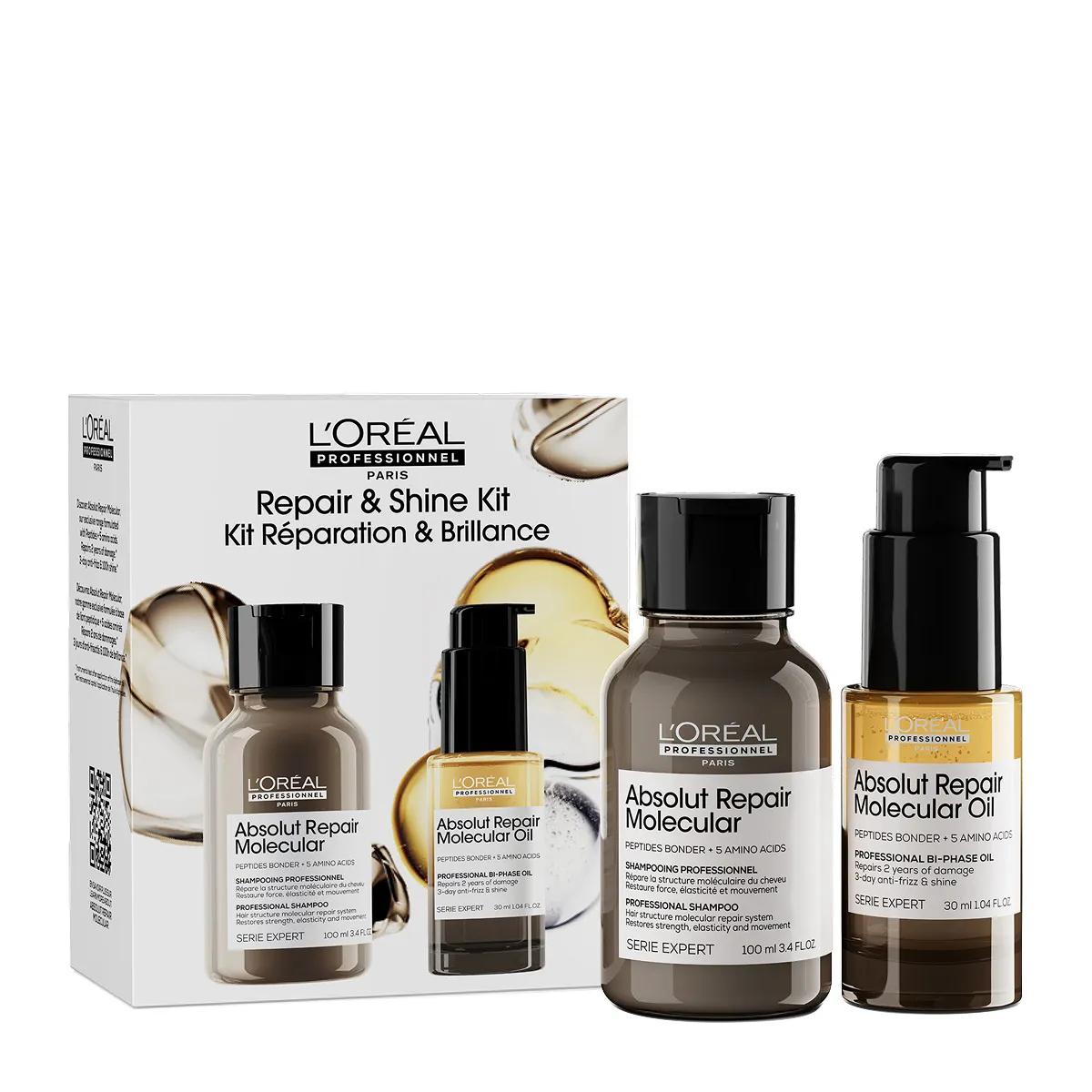 Serie Expert Absolut Repair Molecular Mini Duo Set Σαμπουάν & Έλαιο