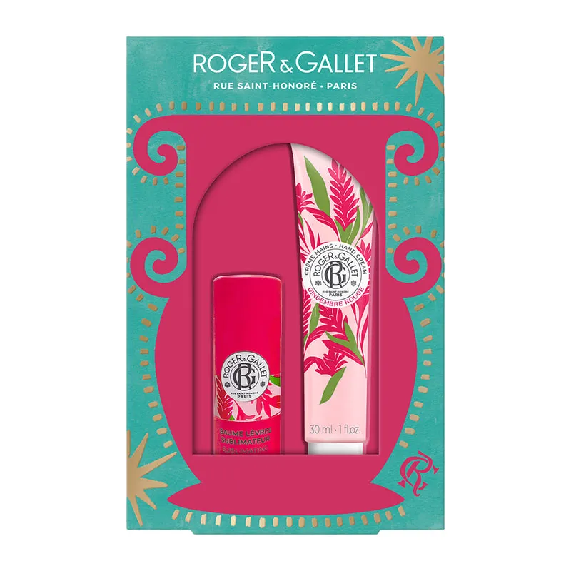 Gingembre Rouge Christmas Gift Set: Lip Balm & Hand Cream