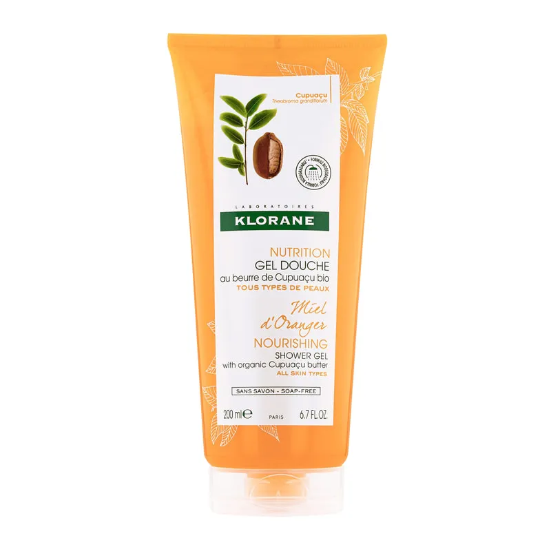 Shower Gel with Organic Cupuaçu Butter - Orange Blossom - For all Skin Types