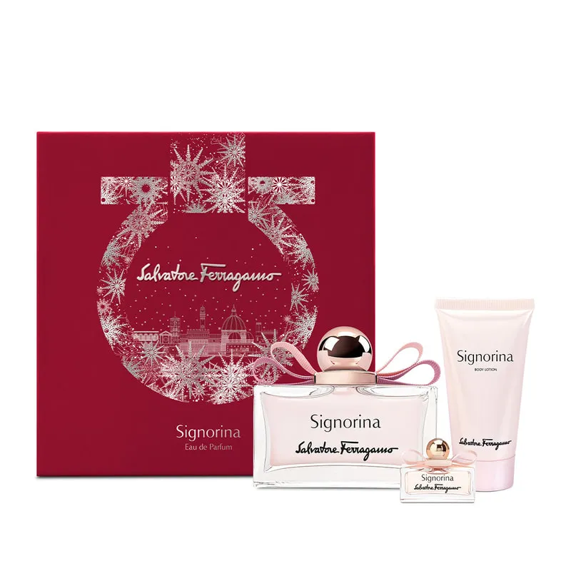 Signorina Eau de Parfum & Purse Spray & Body Lotion