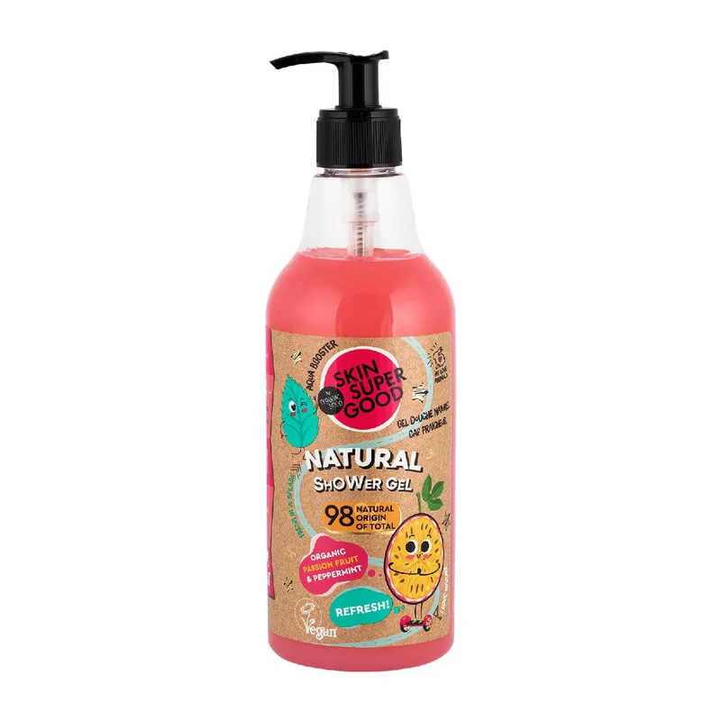 Skin Super Good Οργανικό Αφρόλουτρο «Ανανέωση» Φρούτα του Πάθους & Μέντα