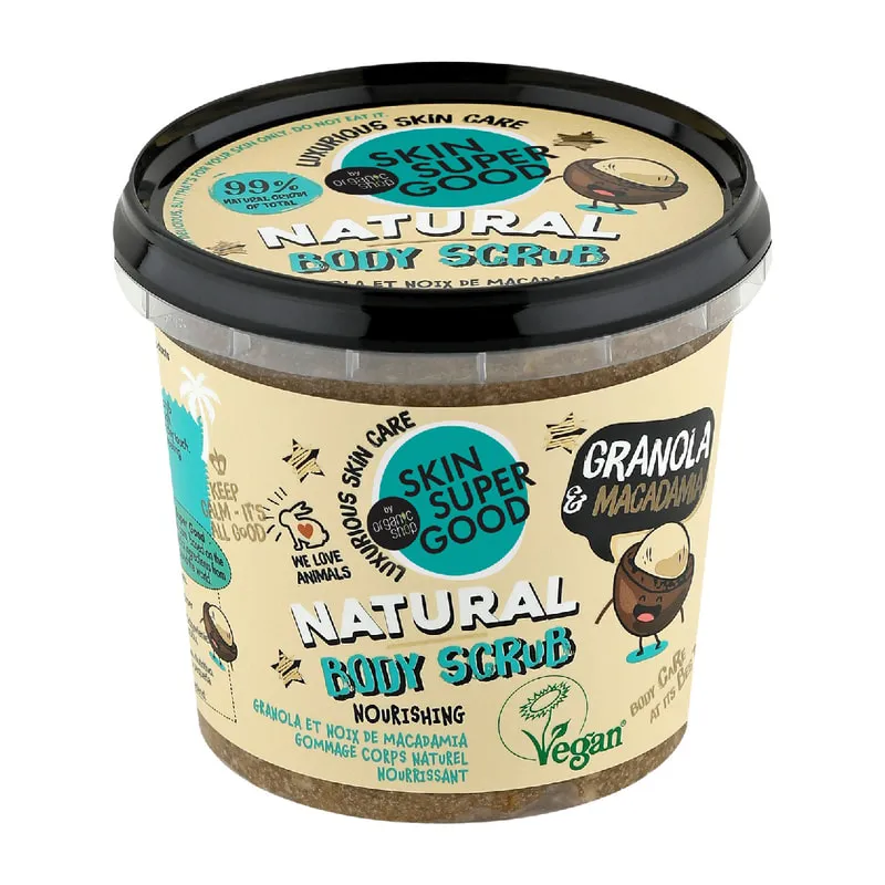 Skin Super Good Natural Body Scrub Granola & Macadamia Nut