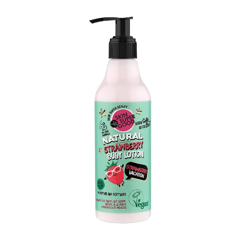 Skin Super Good Natural Strawberry Body Lotion Strawberry Vacation