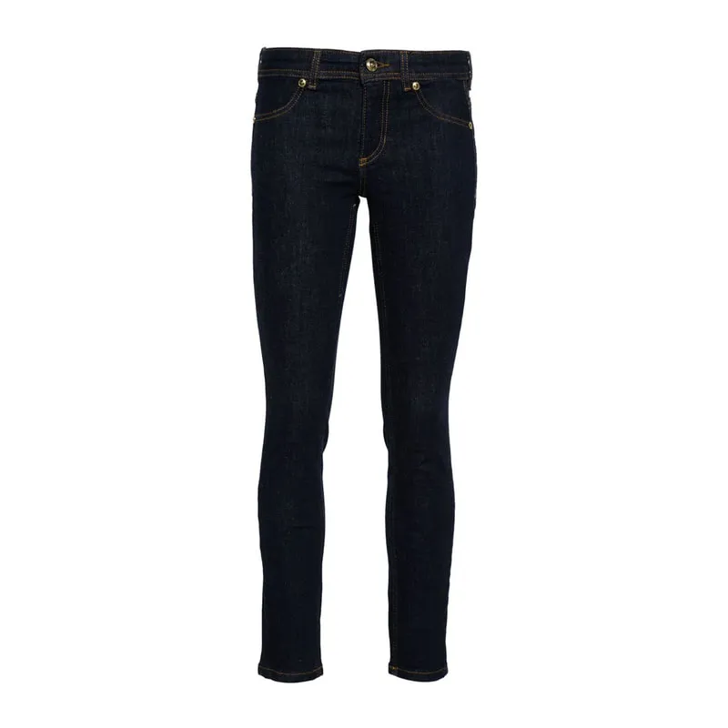Logo-plaque skinny jeans