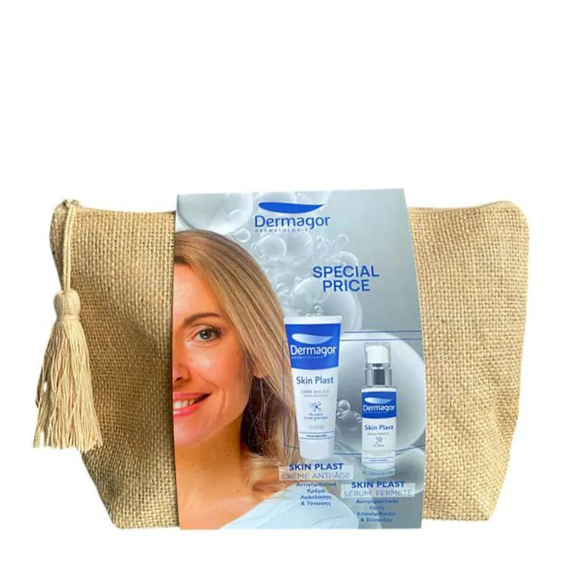 Skinplast Crème Anti-Age & Serum Fermete & Beauty Bag