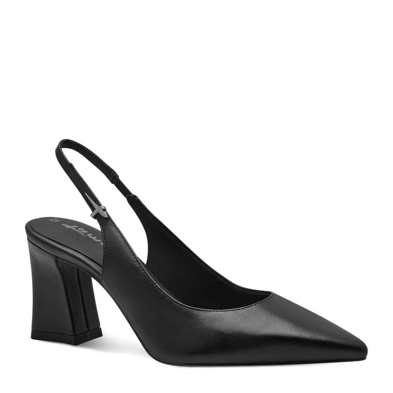 Leather Slingback Heels