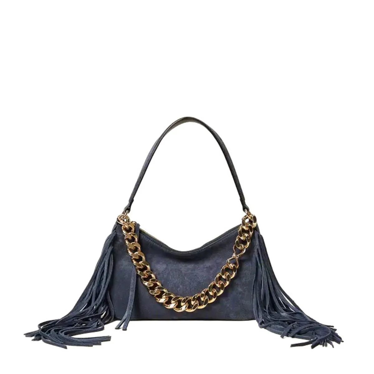 Women's small suede shoulder bag Liliane