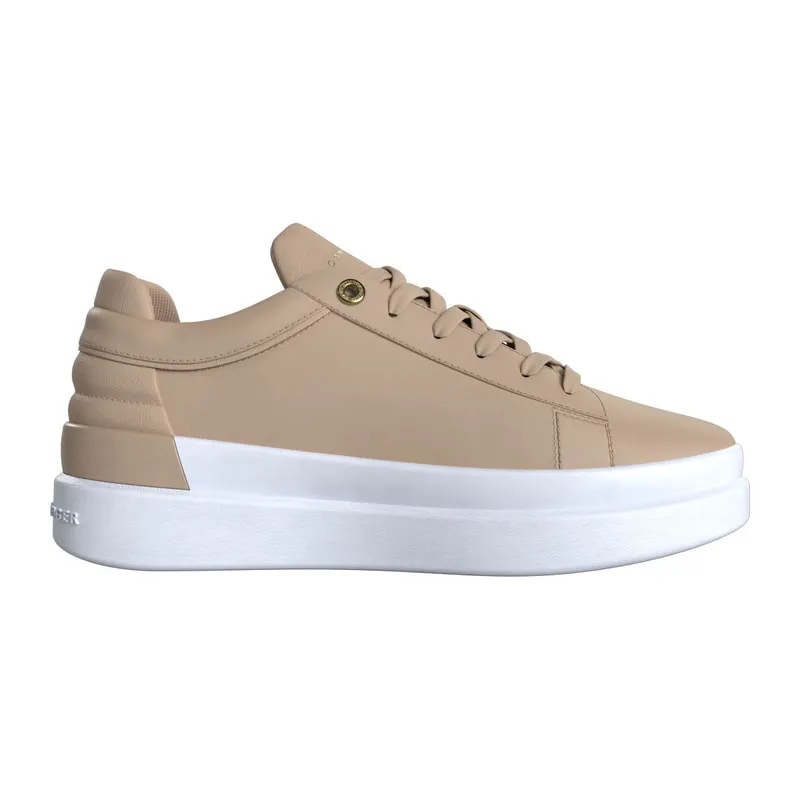 Leather sneakers with a soft sole