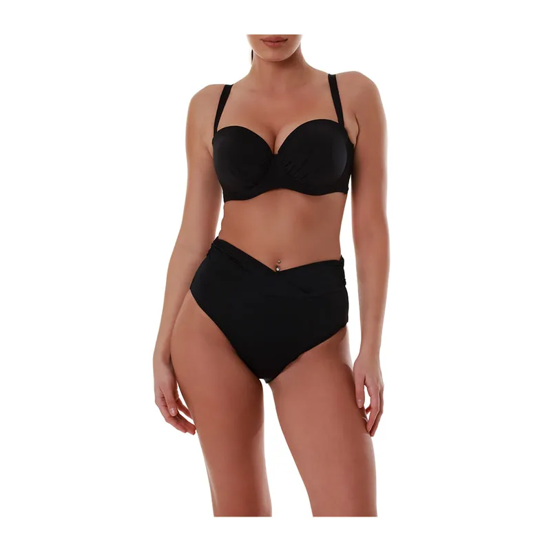 Solids high waisted bikini bottoms