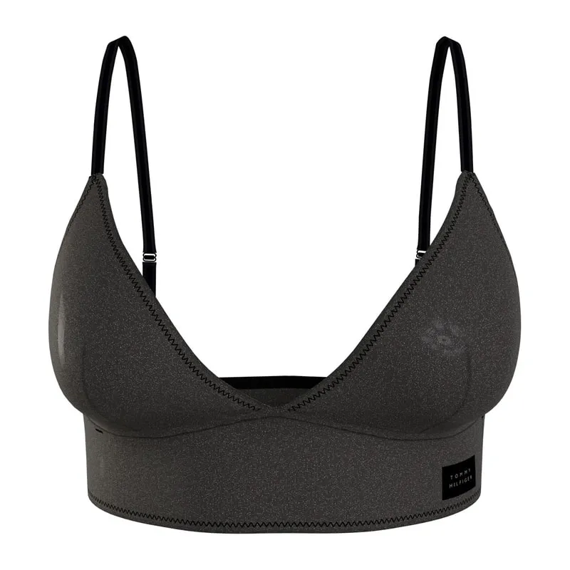Sparkly unlined triangle bra