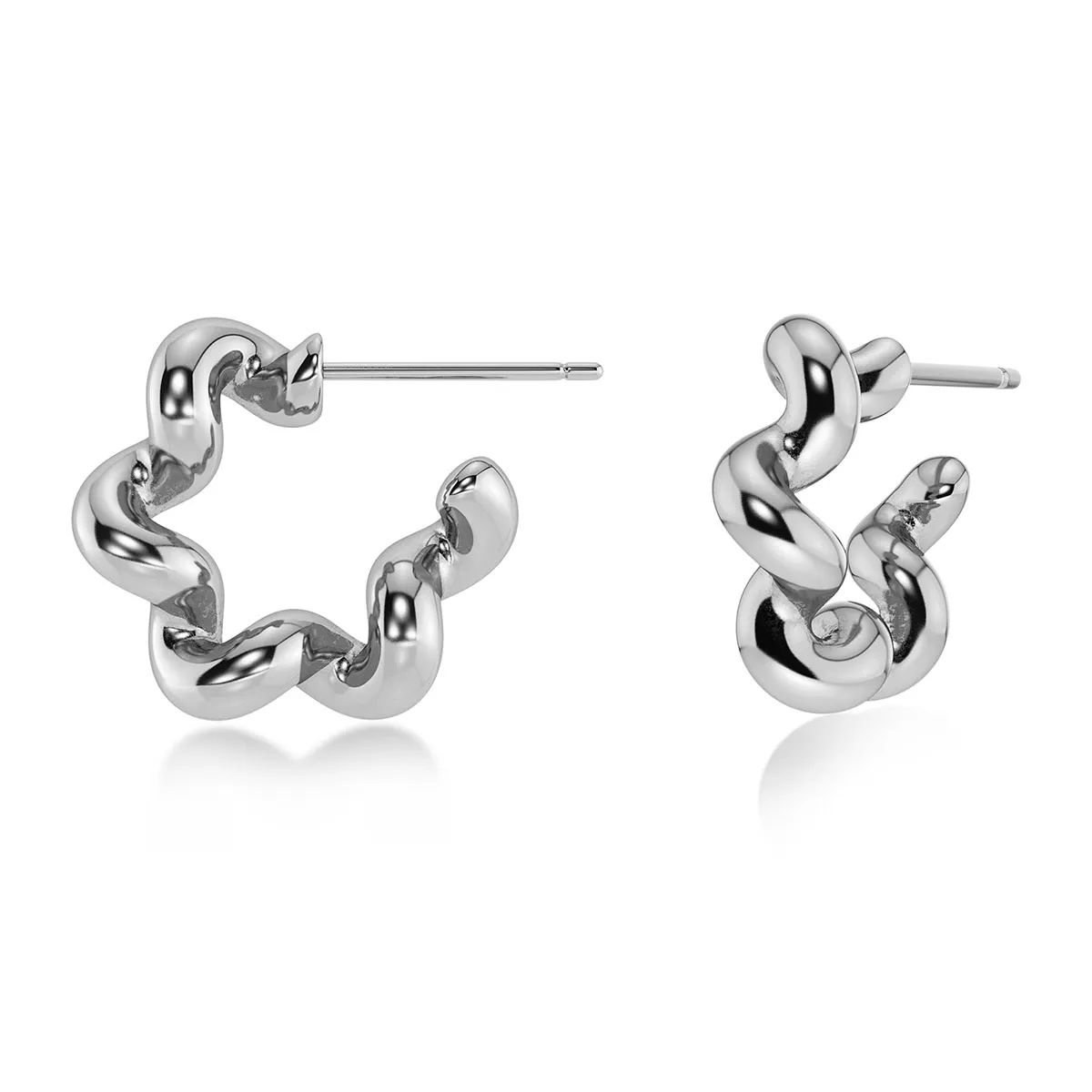 Women's Spiral S earrings