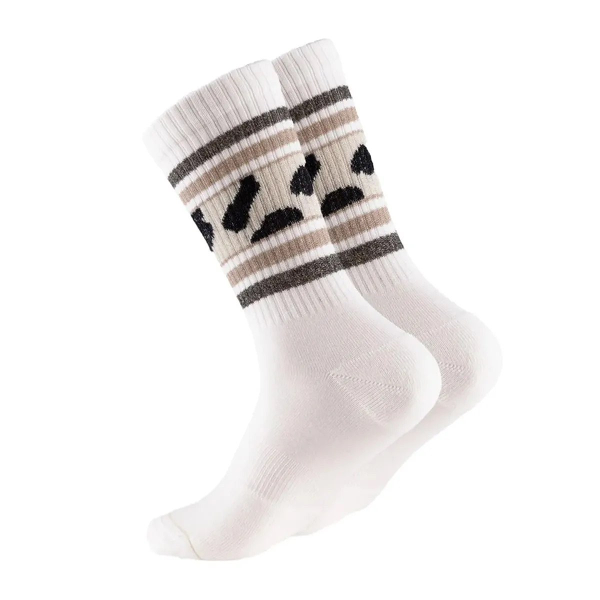 Sporty Glitter Cow Socks