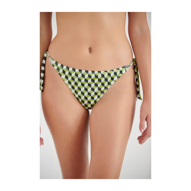 Squared illusions bikini slip