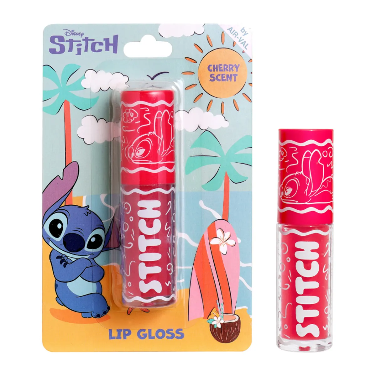 Stitch Lip Gloss Cherry Pink