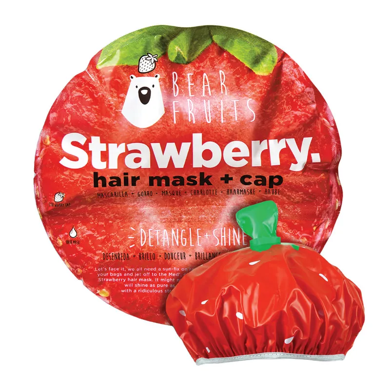 Strawberry Shine Hair Mask and Cap