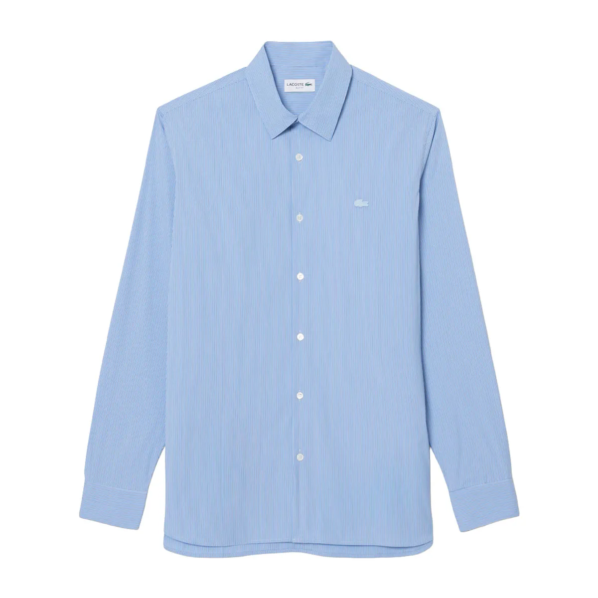Men's stretch poplin striped slim fit shirt