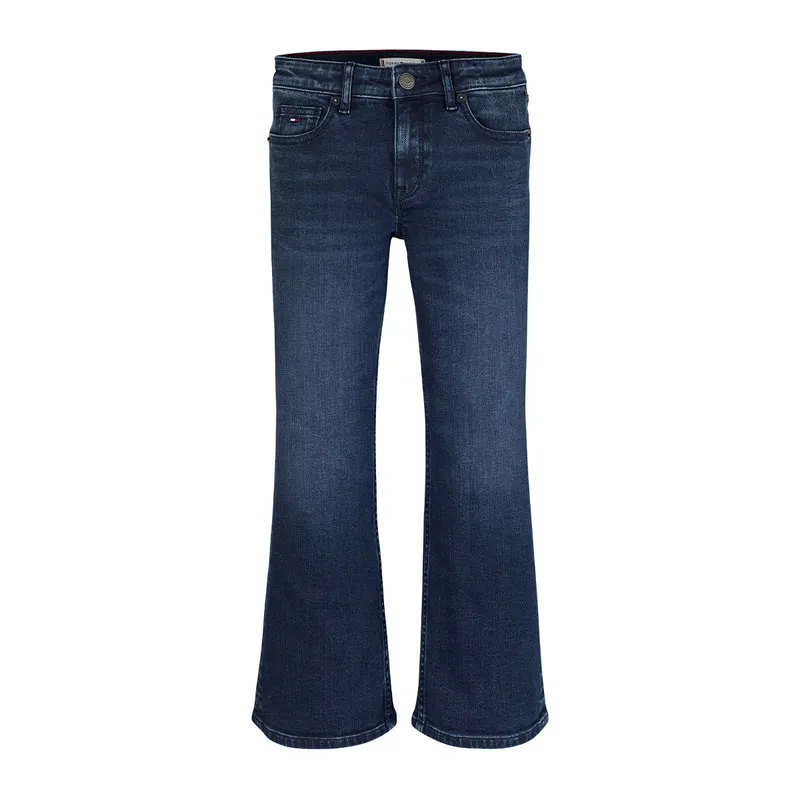 Stretch cotton denim bell