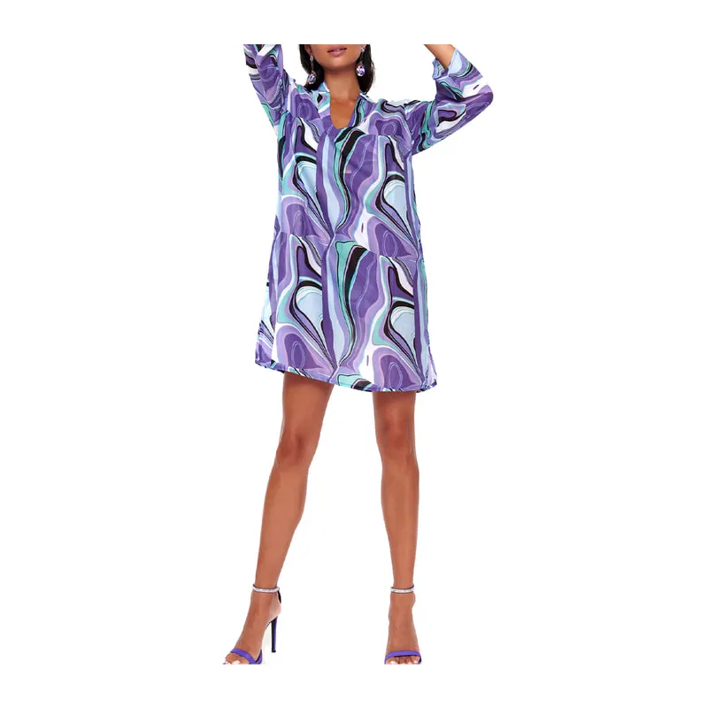 Style me up printed mini dress