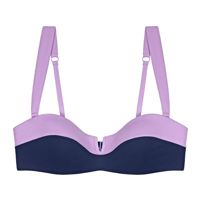 Summer glow dp sd bandeau bikini top