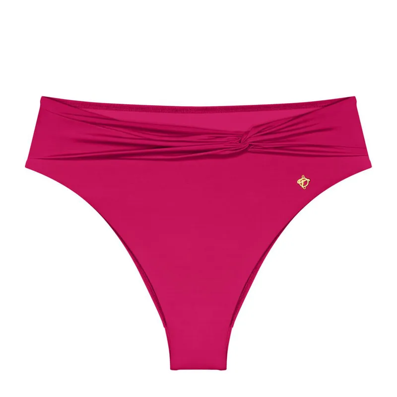 Summer twist highwaist brief bikini bottom