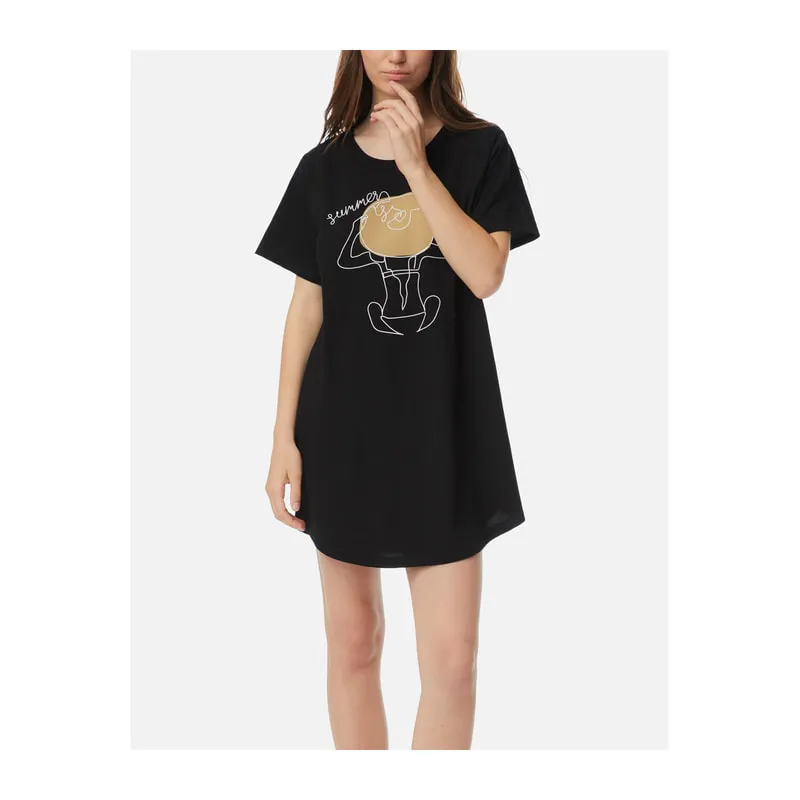 T-shirt dress short sleeve nightgown