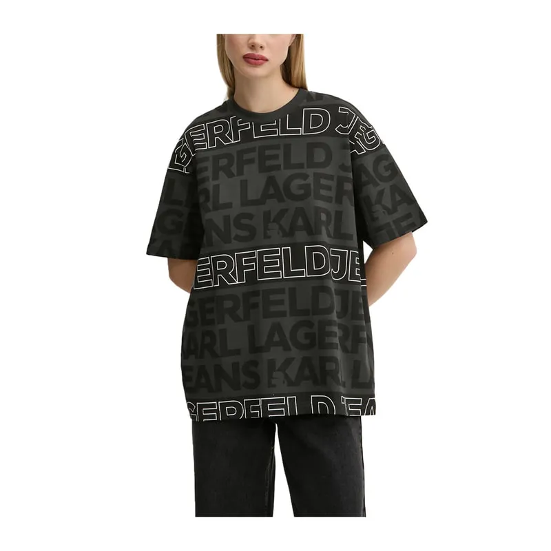 T-shirt with KLJ logo all-over