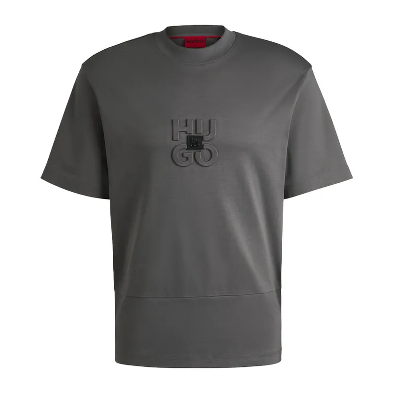 T-shirt με ανάγλυφο maxi λογότυπο
