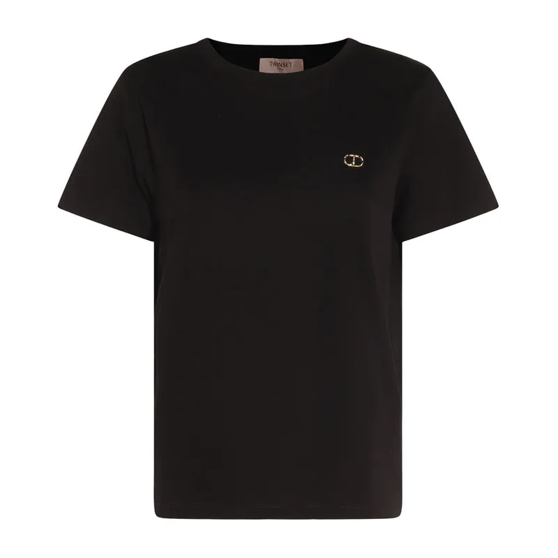 T-shirt with Oval T logo