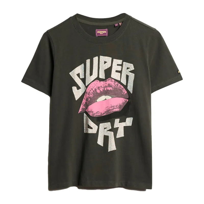 T-shirt με στάμπα και λογότυπο