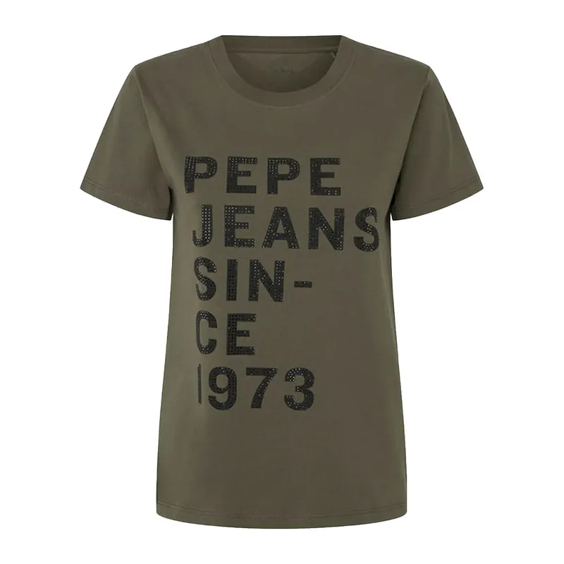 T-shirt με εκτύπωση και πούλιες