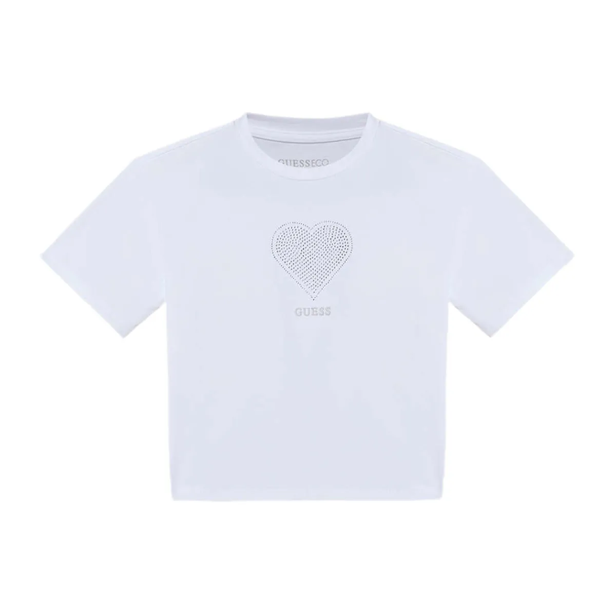 T-shirt with pattern and embroidered logo